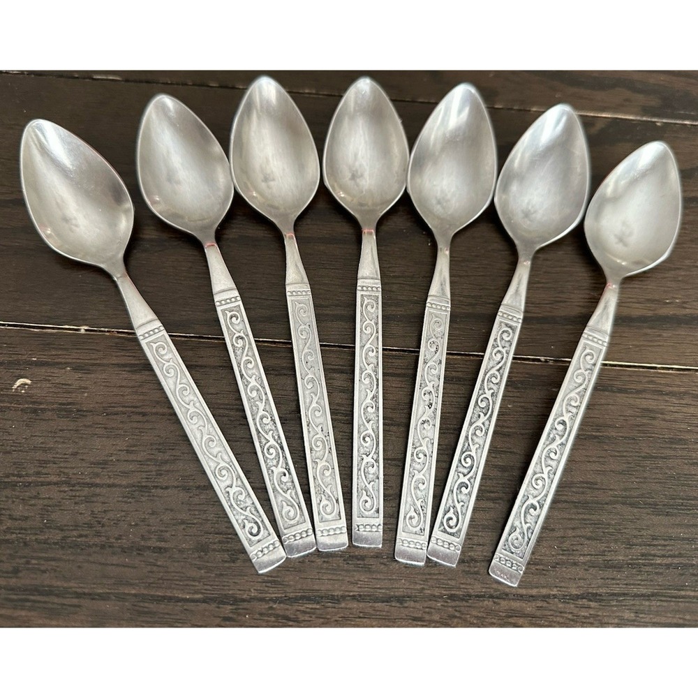 Oneida 1881  Roger Spanish Court  Teaspoon  Lot Of 7